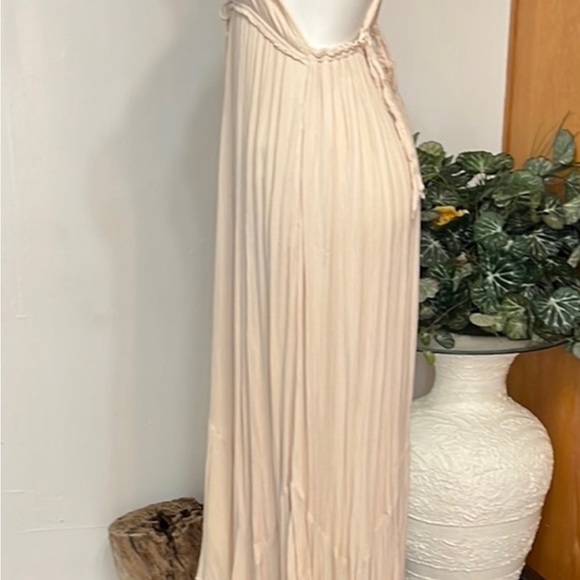EUC- Free People Size -L Cream Maxi Dress - Picture 5 of 9
